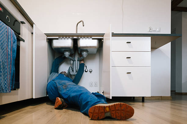 Professional Emergency Plumber technician working in Crown Point, IN